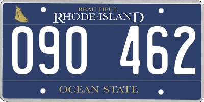 RI license plate 090462
