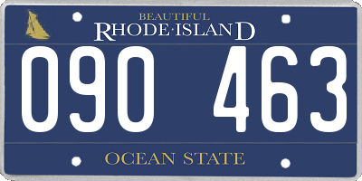 RI license plate 090463