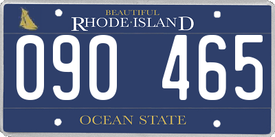 RI license plate 090465