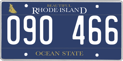 RI license plate 090466