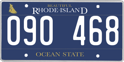 RI license plate 090468