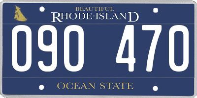 RI license plate 090470