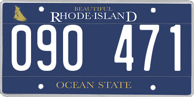 RI license plate 090471