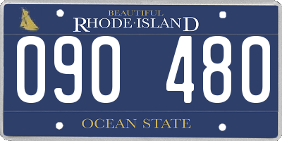 RI license plate 090480