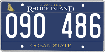 RI license plate 090486