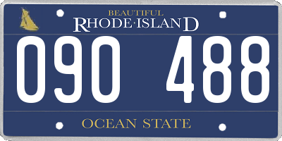 RI license plate 090488