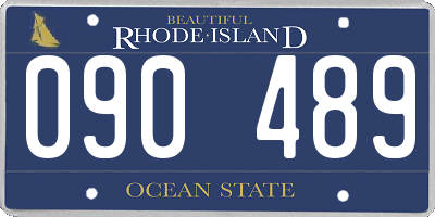 RI license plate 090489