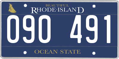 RI license plate 090491