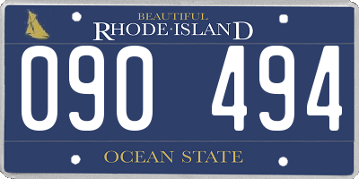 RI license plate 090494