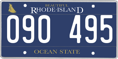 RI license plate 090495