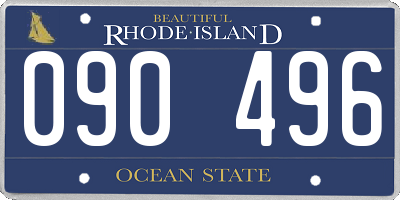 RI license plate 090496