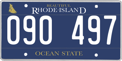 RI license plate 090497