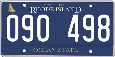 RI license plate 090498