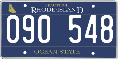 RI license plate 090548