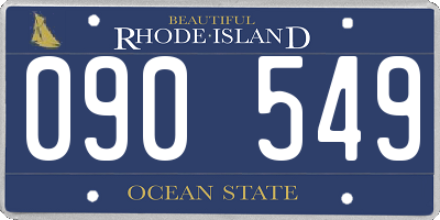 RI license plate 090549