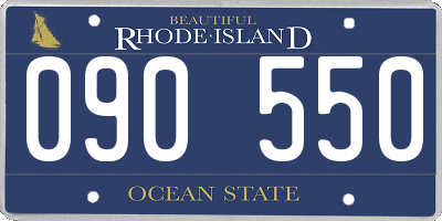 RI license plate 090550