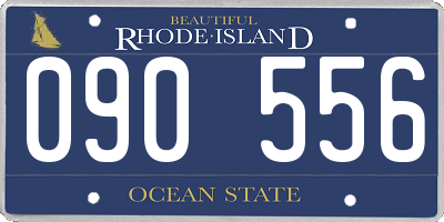 RI license plate 090556