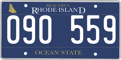 RI license plate 090559