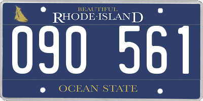 RI license plate 090561