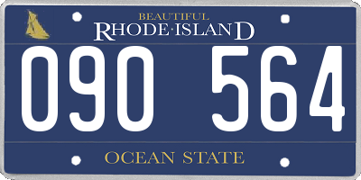 RI license plate 090564