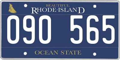 RI license plate 090565