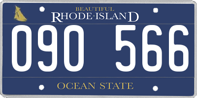 RI license plate 090566