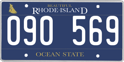 RI license plate 090569