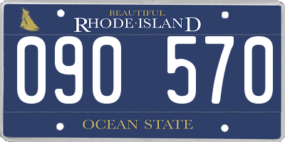 RI license plate 090570
