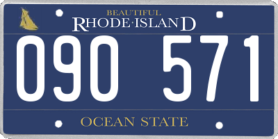 RI license plate 090571