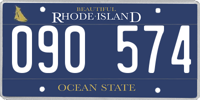 RI license plate 090574