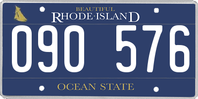 RI license plate 090576