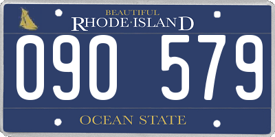 RI license plate 090579