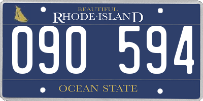 RI license plate 090594