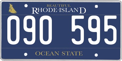 RI license plate 090595