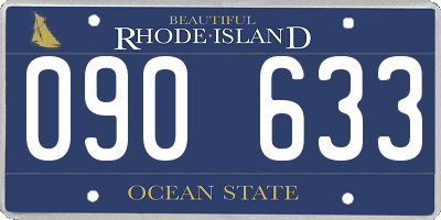 RI license plate 090633
