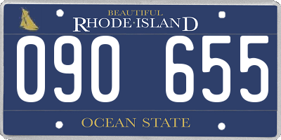 RI license plate 090655