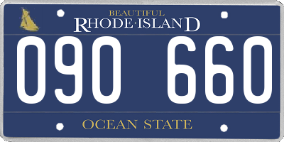 RI license plate 090660