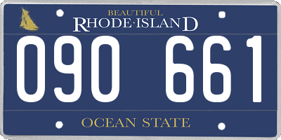 RI license plate 090661