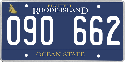 RI license plate 090662
