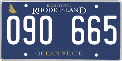 RI license plate 090665