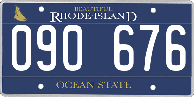 RI license plate 090676