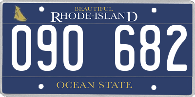 RI license plate 090682