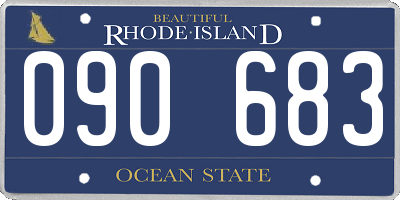 RI license plate 090683