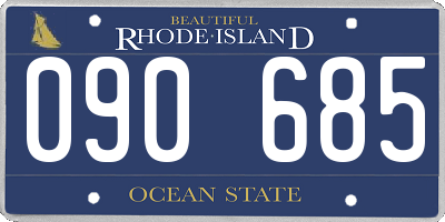 RI license plate 090685
