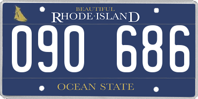 RI license plate 090686