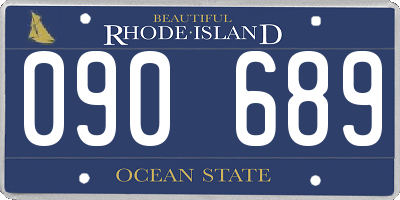 RI license plate 090689