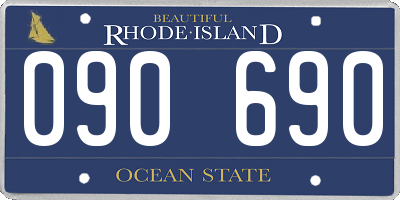 RI license plate 090690