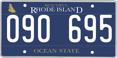 RI license plate 090695