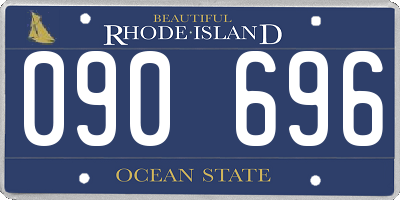 RI license plate 090696