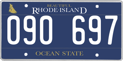 RI license plate 090697